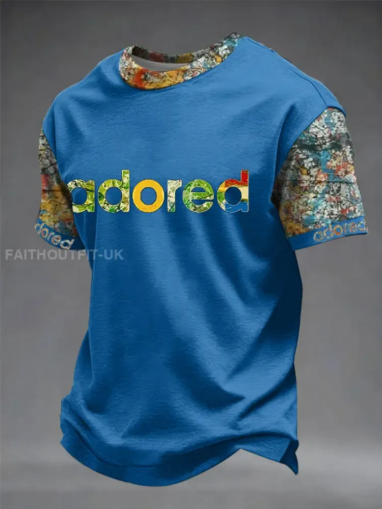 Men’s Lemon Roses Music Lover Printed short sleeves t-shirt