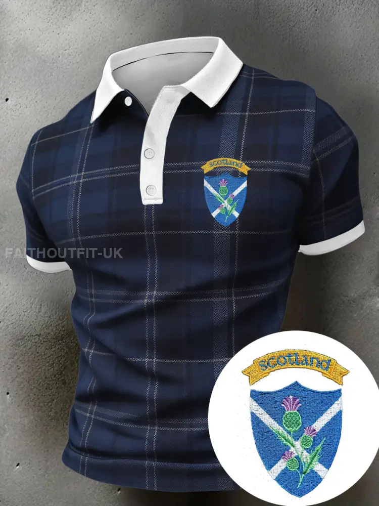 Men’s Scotland Rugby Lover Printed Casual Tops
