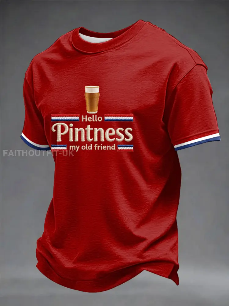 Men’s Hello Pintness My Old Friend Printed T-shirt