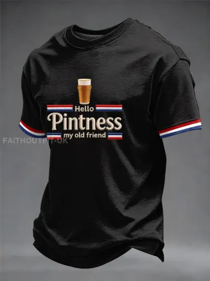 Men’s Hello Pintness My Old Friend Printed T-shirt