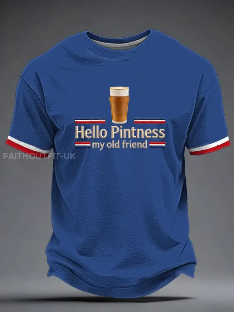 Men’s Hello Pintness My Old Friend Printed T-shirt