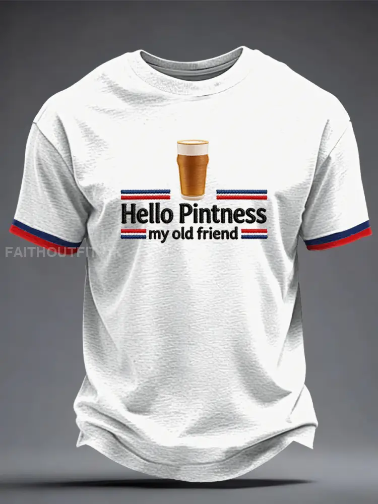 Men’s Hello Pintness My Old Friend Printed T-shirt