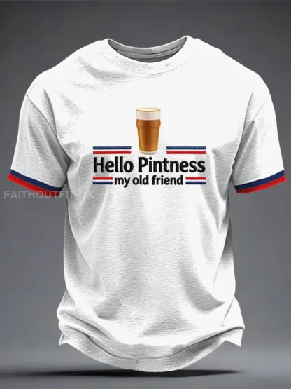 Men’s Hello Pintness My Old Friend Printed T-shirt