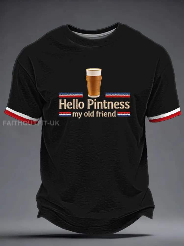 Men’s Hello Pintness My Old Friend Printed T-shirt