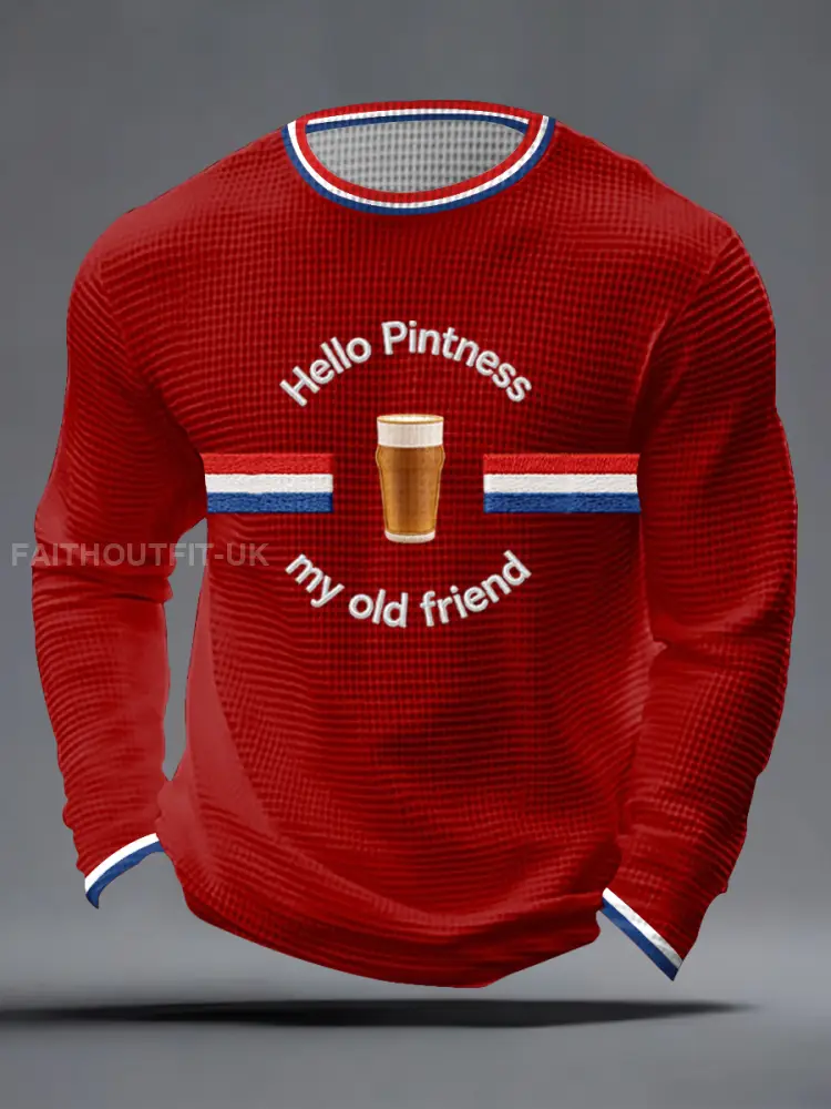Men’s Hello Pintness My Old Friend Waffle Top