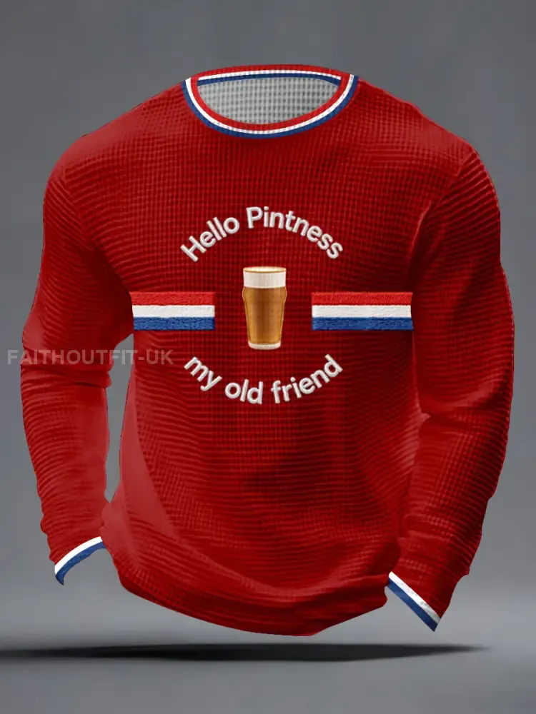 Men’s Hello Pintness My Old Friend Waffle Top
