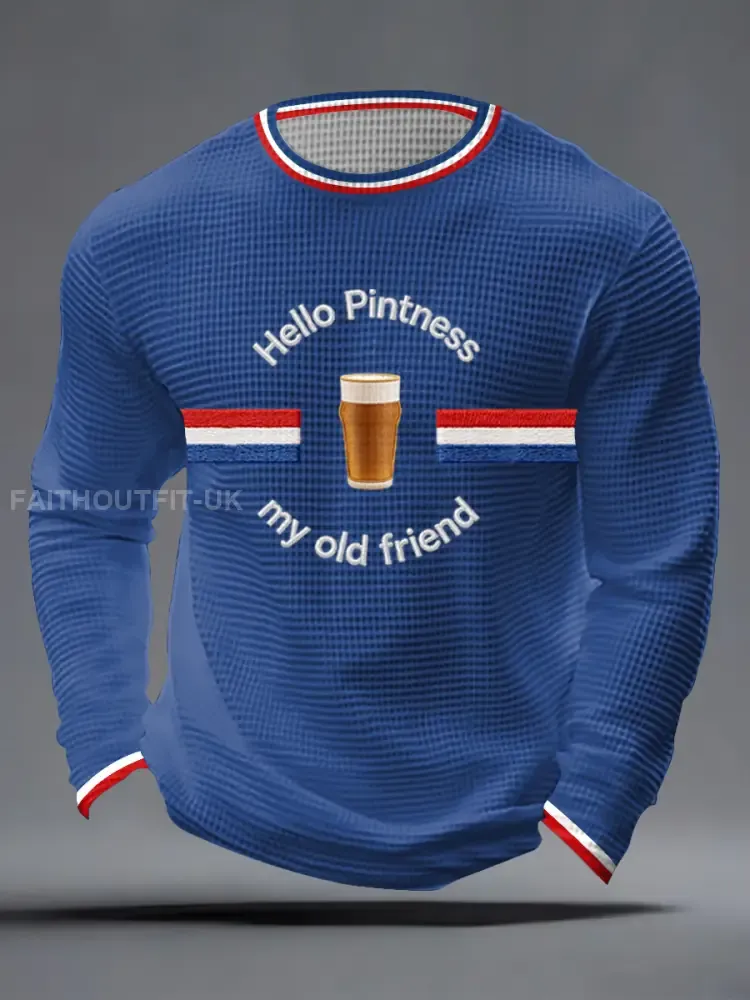 Men’s Hello Pintness My Old Friend Waffle Top
