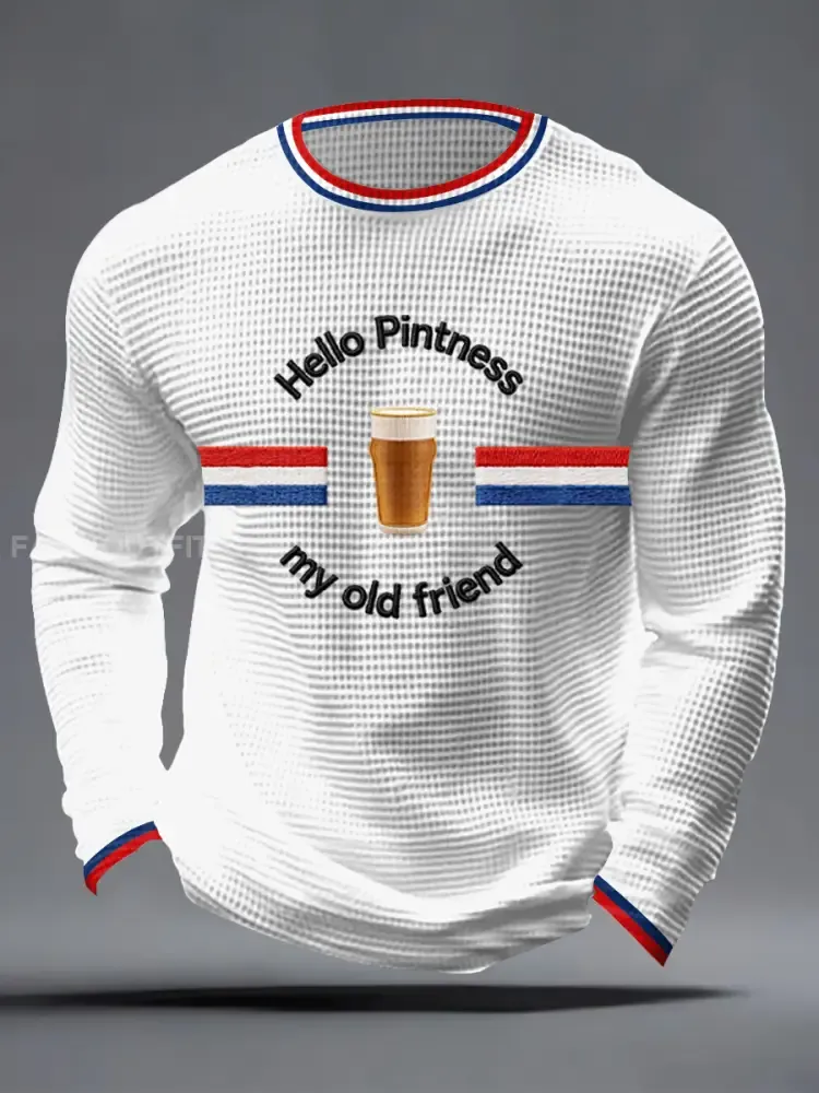 Men’s Hello Pintness My Old Friend Waffle Top