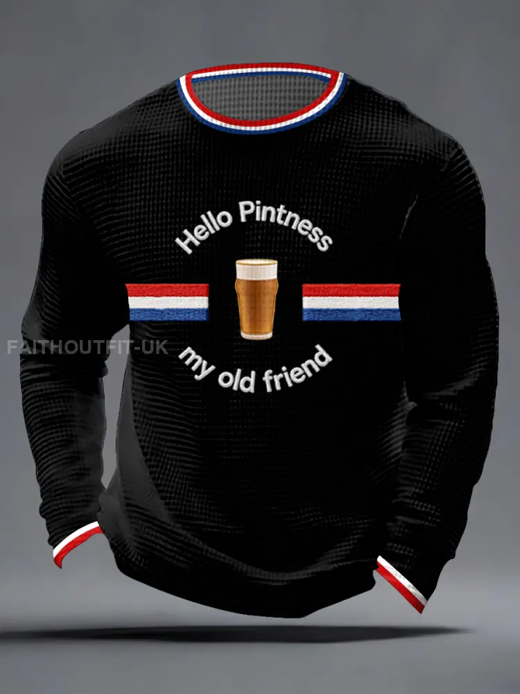 Men’s Hello Pintness My Old Friend Waffle Top