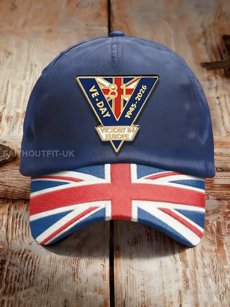 Unisex Victory In Europe Day Print Hat - Blue · ONE