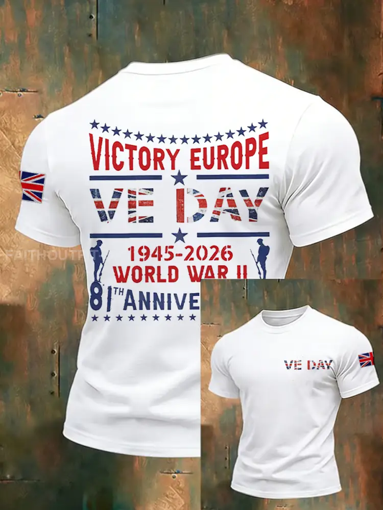 Men’s Victory In Europe Day Short Sleeves T-shirt