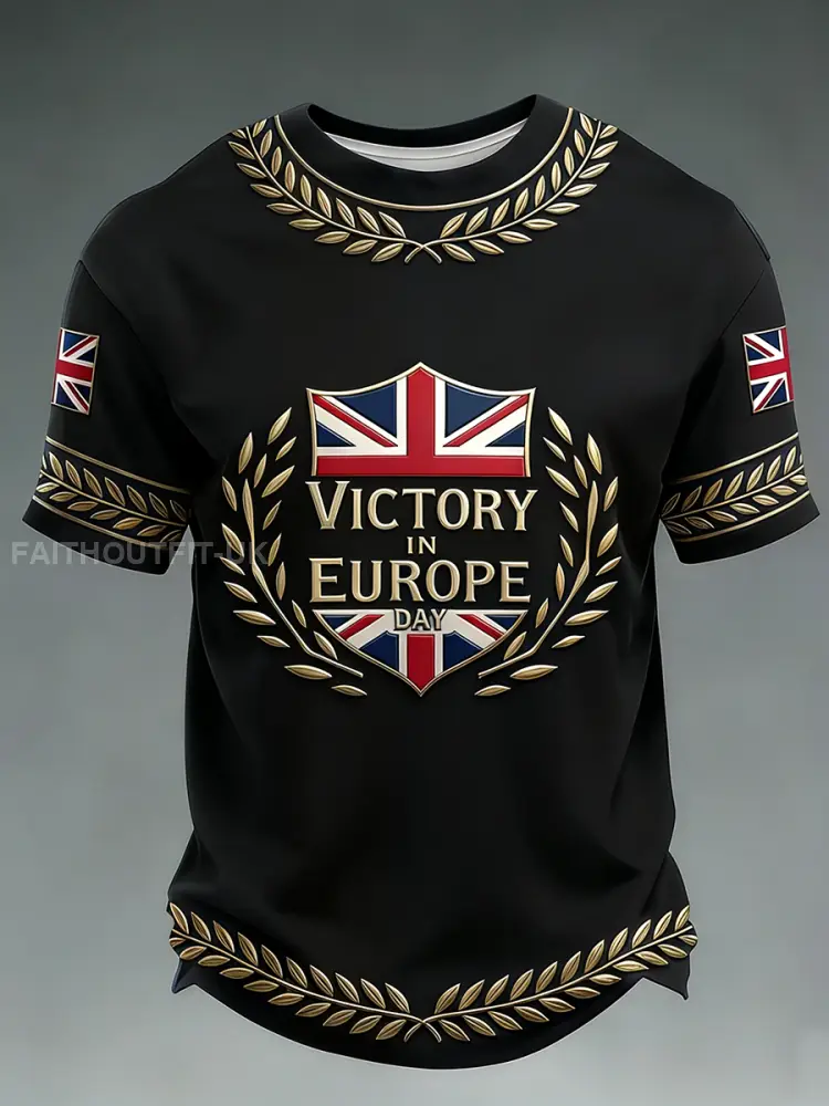 Men’s Victory In Europe Day Short Sleeves T-shirt