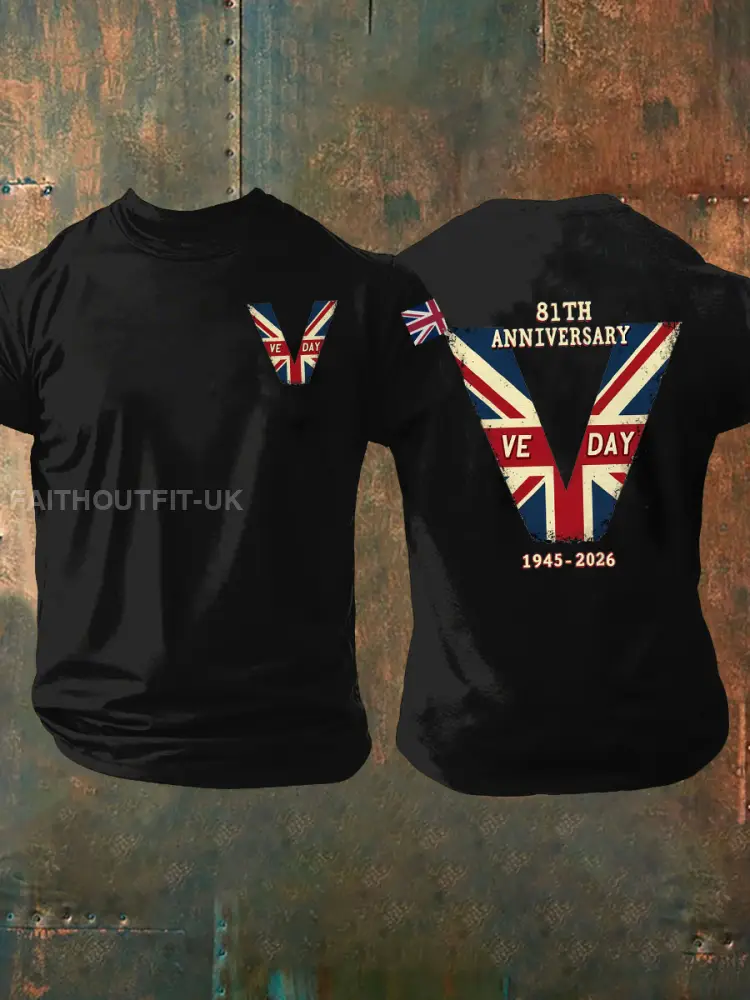 Men’s Victory In Europe Day Short-sleeved T-shirt