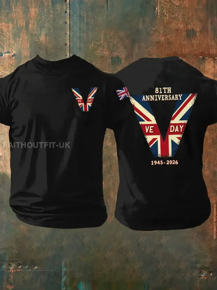 Men’s Victory In Europe Day Short-sleeved T-shirt