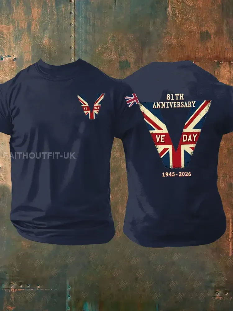 Men’s Victory In Europe Day Short-sleeved T-shirt