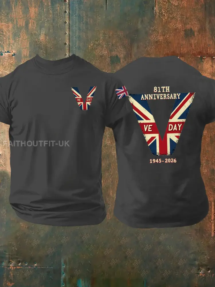Men’s Victory In Europe Day Short-sleeved T-shirt