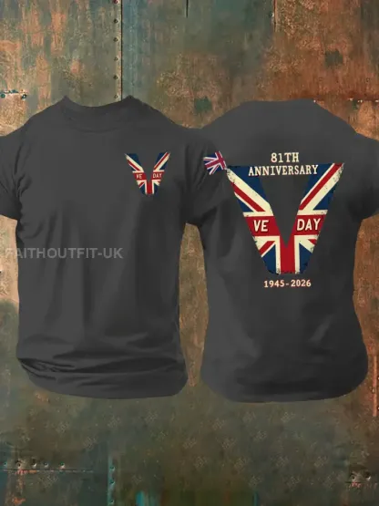 Men’s Victory In Europe Day Short-sleeved T-shirt