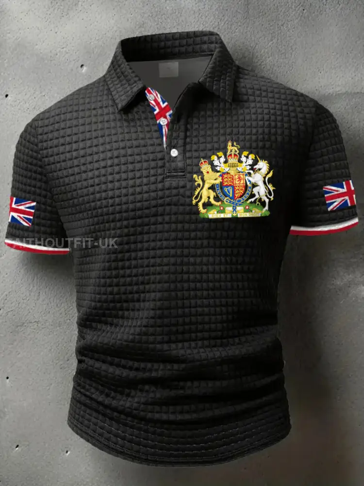 Men’s UK Flag Printed short sleeve shirt
