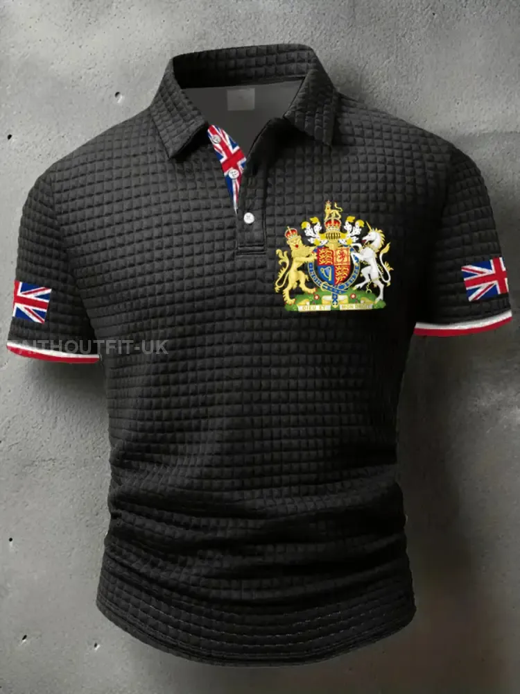 Men’s UK Flag Printed short sleeve shirt