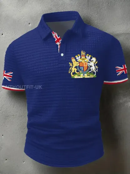 Men’s UK Flag Printed short sleeve shirt