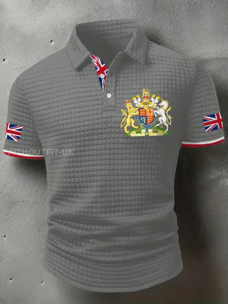 Men’s UK Flag Printed short sleeve shirt