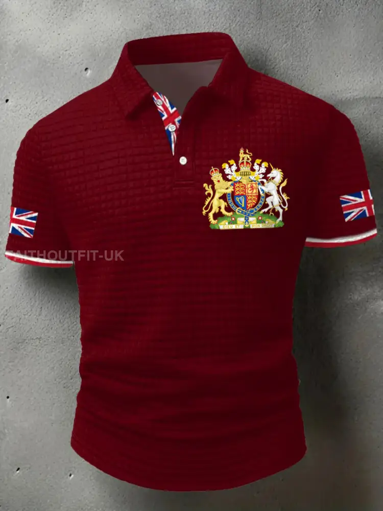 Men’s UK Flag Printed short sleeve shirt