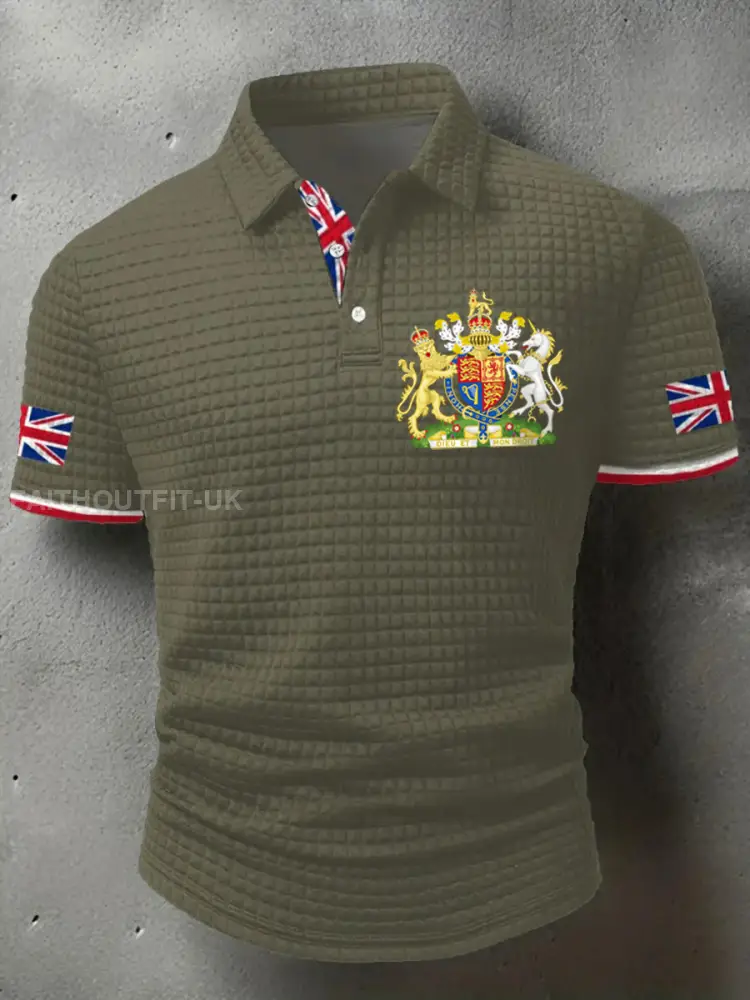 Men’s UK Flag Printed short sleeve shirt