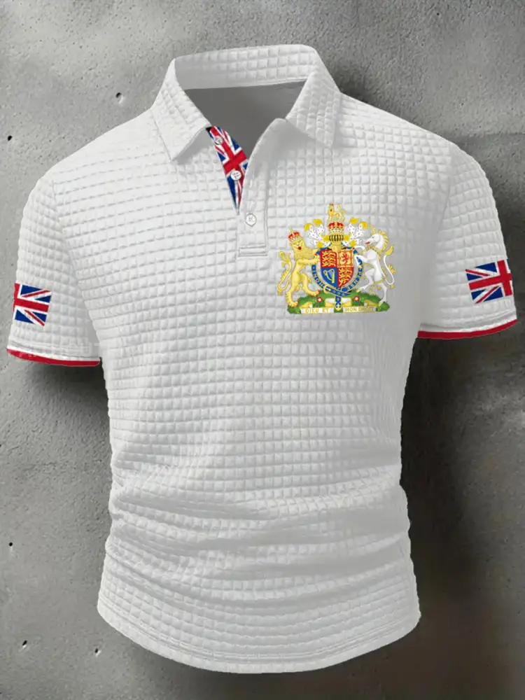 Men’s UK Flag Printed short sleeve shirt