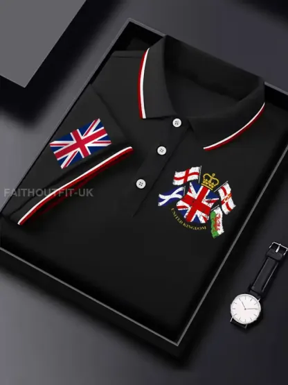 Men’s Vintage England Flag Casual Shirt