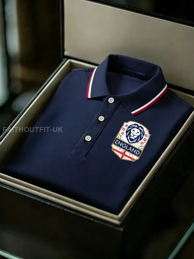 Men’s Vintage England Lion Casual Shirt