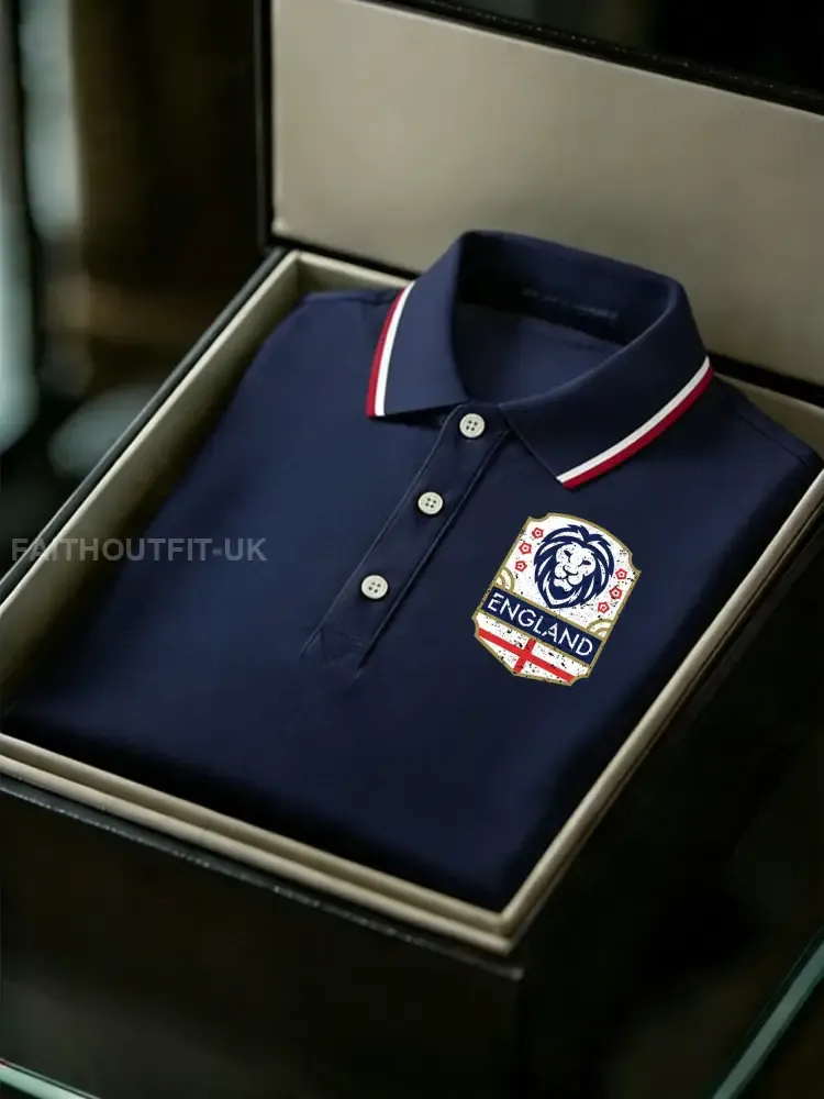 Men’s Vintage England Lion Casual Shirt