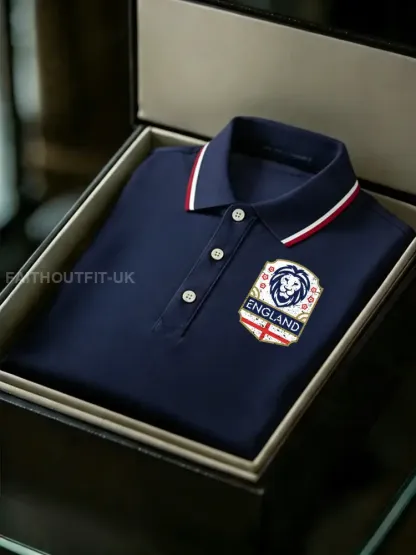 Men’s Vintage England Lion Casual Shirt