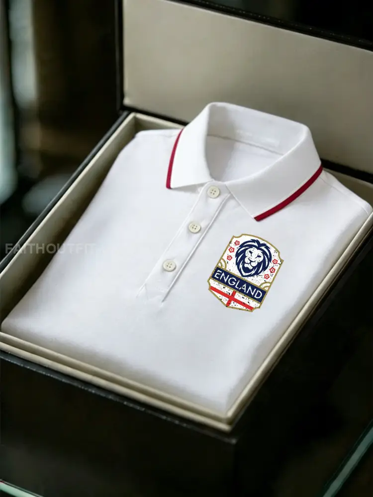 Men’s Vintage England Lion Casual Shirt