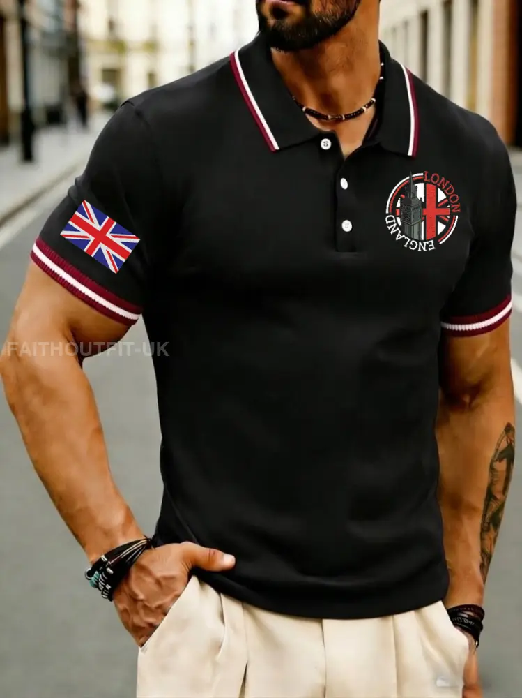 Men’s Vintage England Casual Shirt