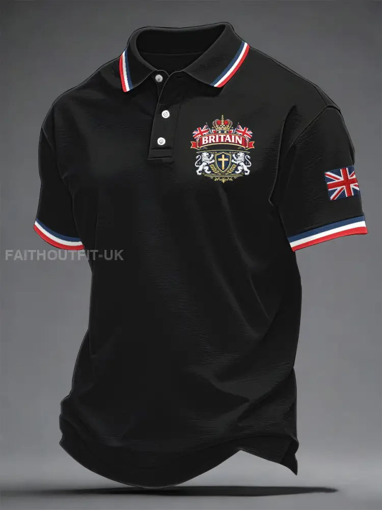 Men’s British Style Printed Shirt