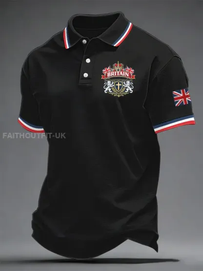 Men’s British Style Printed Shirt