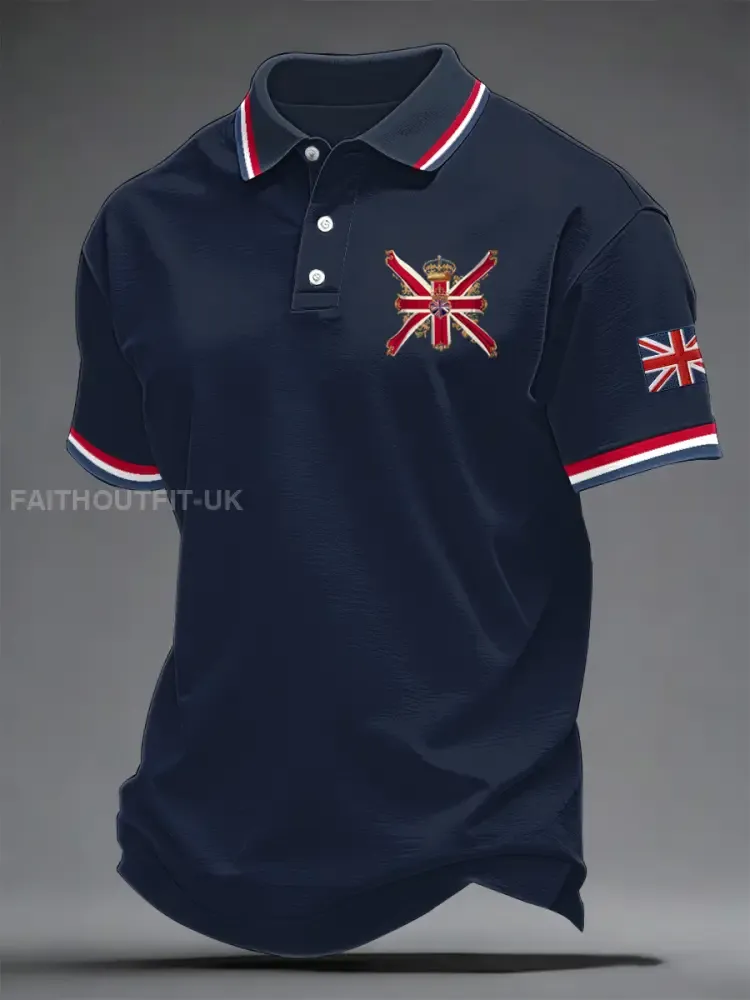 Men’s British Style Printed Shirt