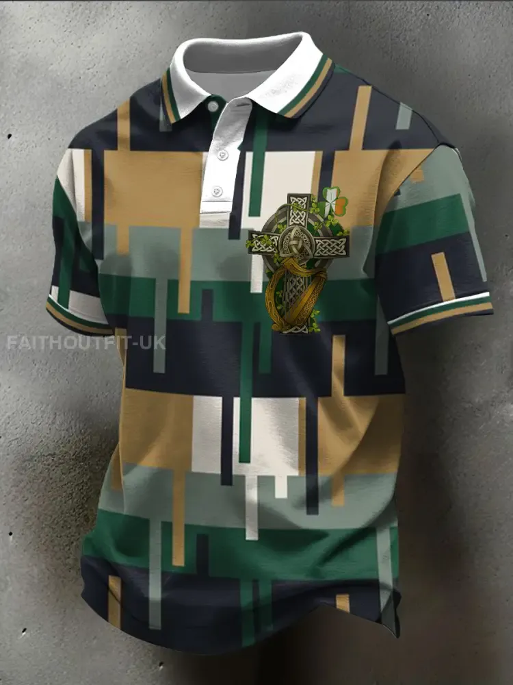 Men’s Ireland Rugby Lover Shoulder 2 Shoulder Printed Casual Tops