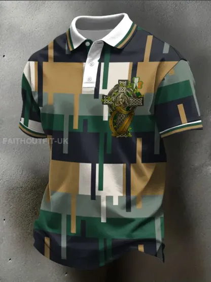 Men’s Ireland Rugby Lover Shoulder 2 Shoulder Printed Casual Tops