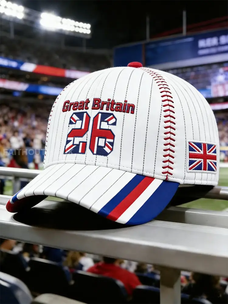 Unisex Britain Baseball Peinted Hat - As picture · ONE