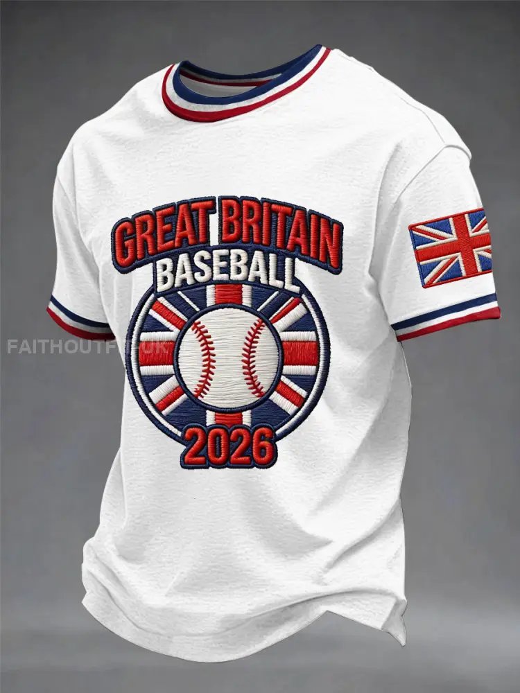 Men’s Britain Baseball Peinted short sleeves t-shirt