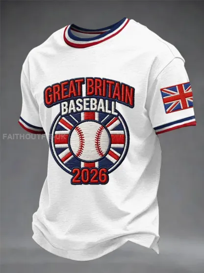 Men’s Britain Baseball Peinted short sleeves t-shirt