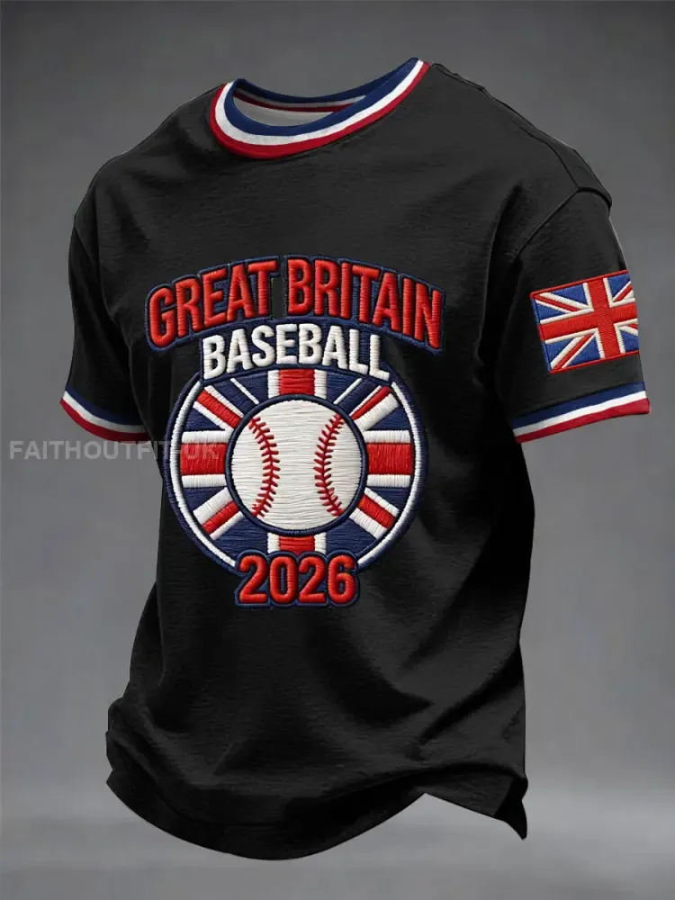 Men’s Britain Baseball Peinted short sleeves t-shirt