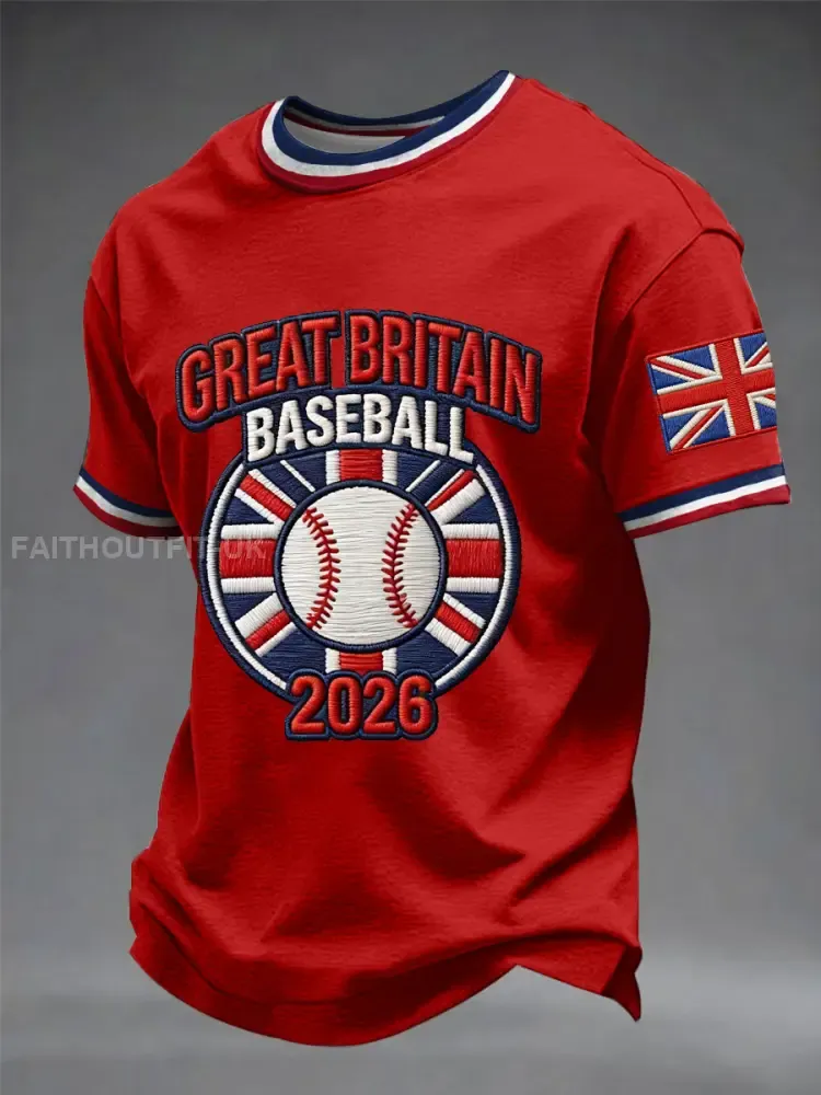 Men’s Britain Baseball Peinted short sleeves t-shirt
