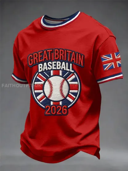 Men’s Britain Baseball Peinted short sleeves t-shirt