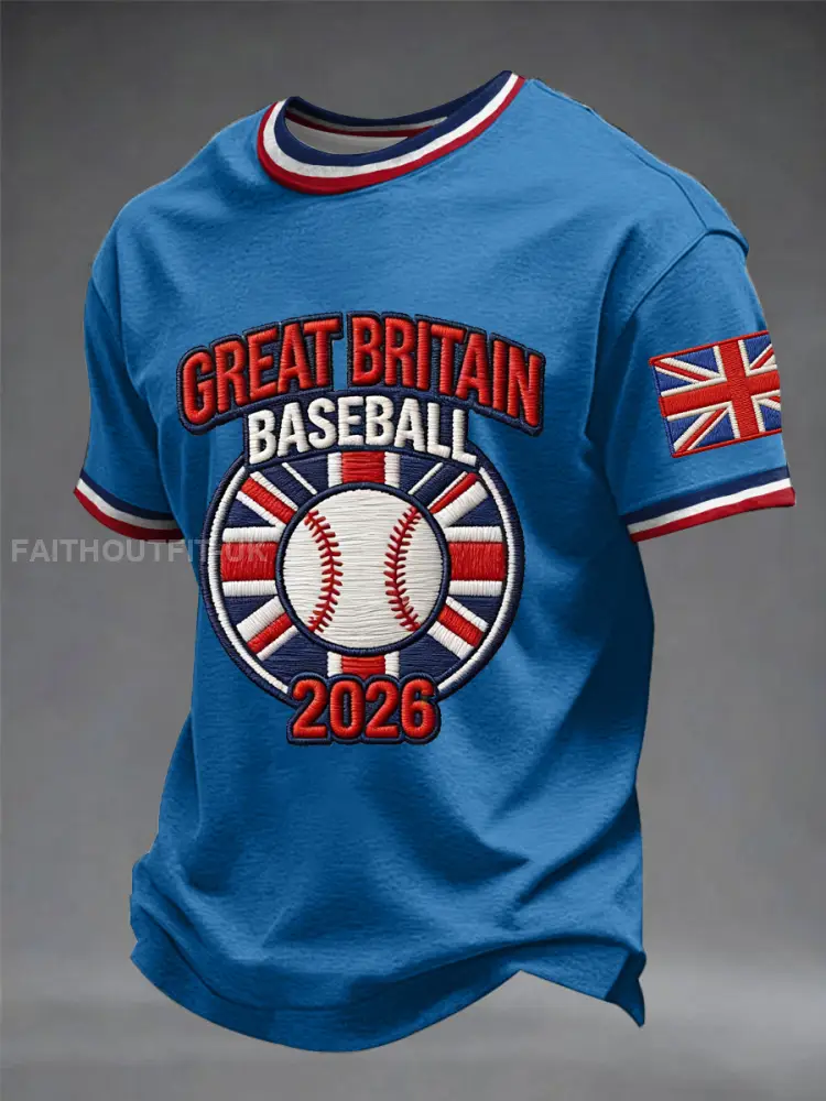 Men’s Britain Baseball Peinted short sleeves t-shirt