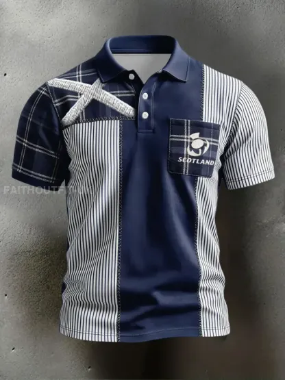 Men’s Scotland Rugby Lover Printed Casual Tops