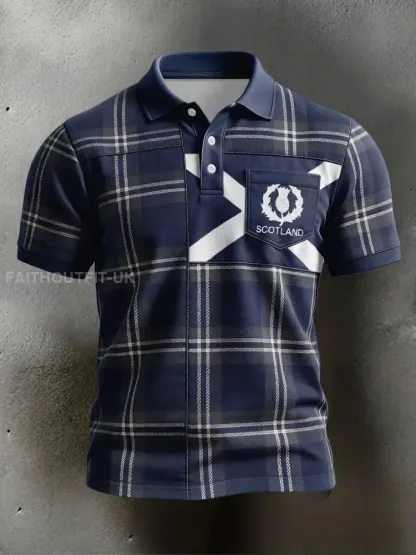 Men’s Scotland Rugby Lover Printed Casual Tops