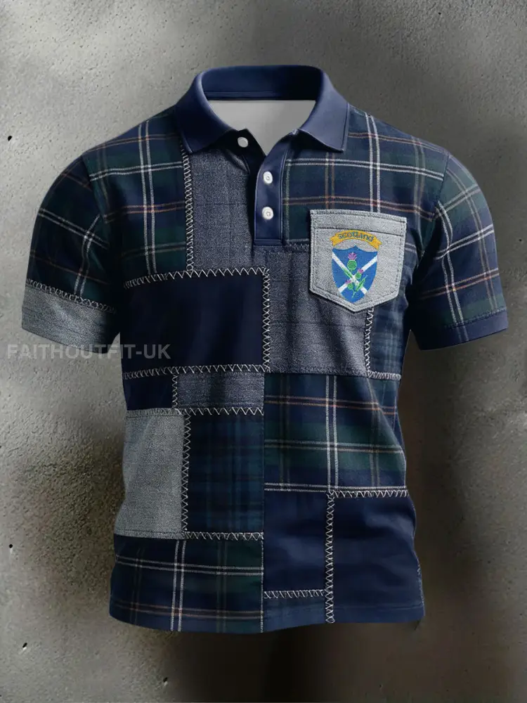 Men’s Scotland Rugby Lover Printed Casual Tops