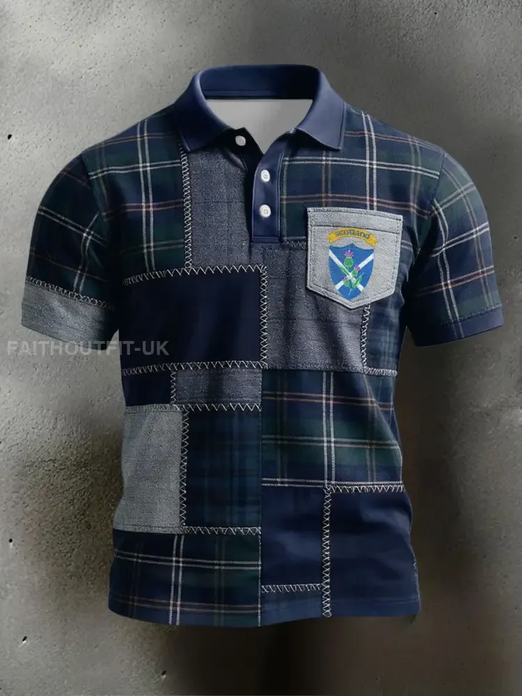 Men’s Scotland Rugby Lover Printed Casual Tops